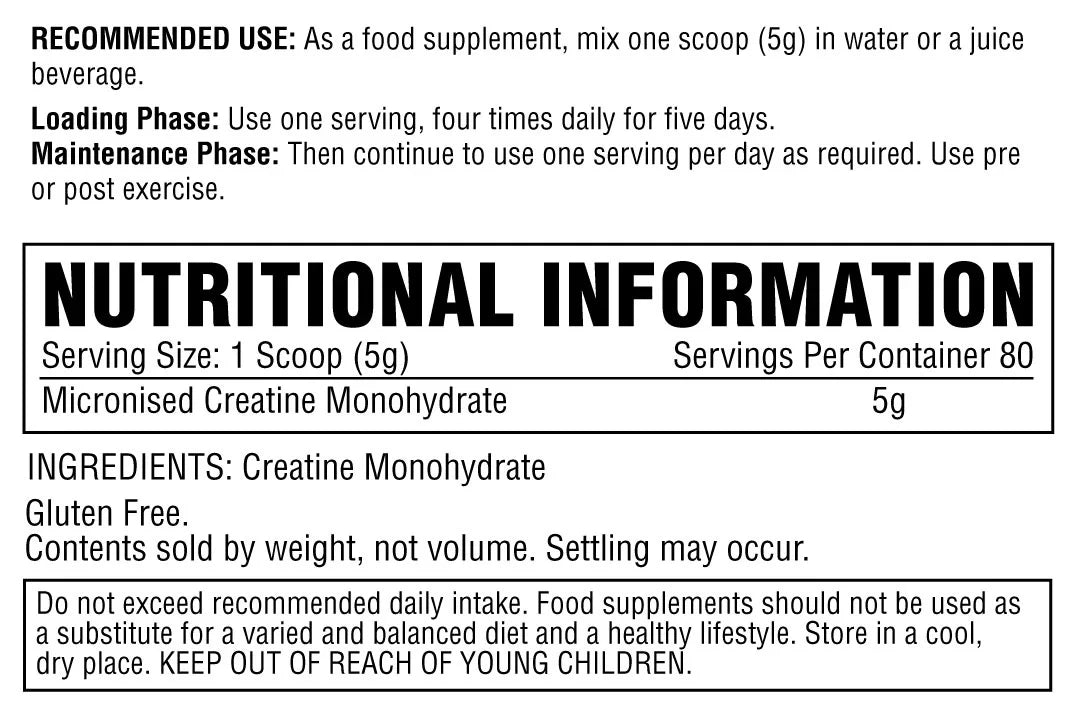 Micronised Creatine